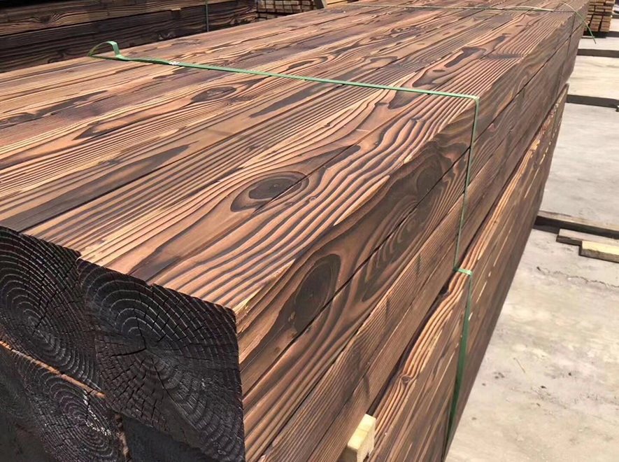 營口Douglas fir surface carbonized wood